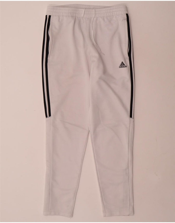 Męskie spodnie dresowe Adidas Aeroready, średni biały poliester