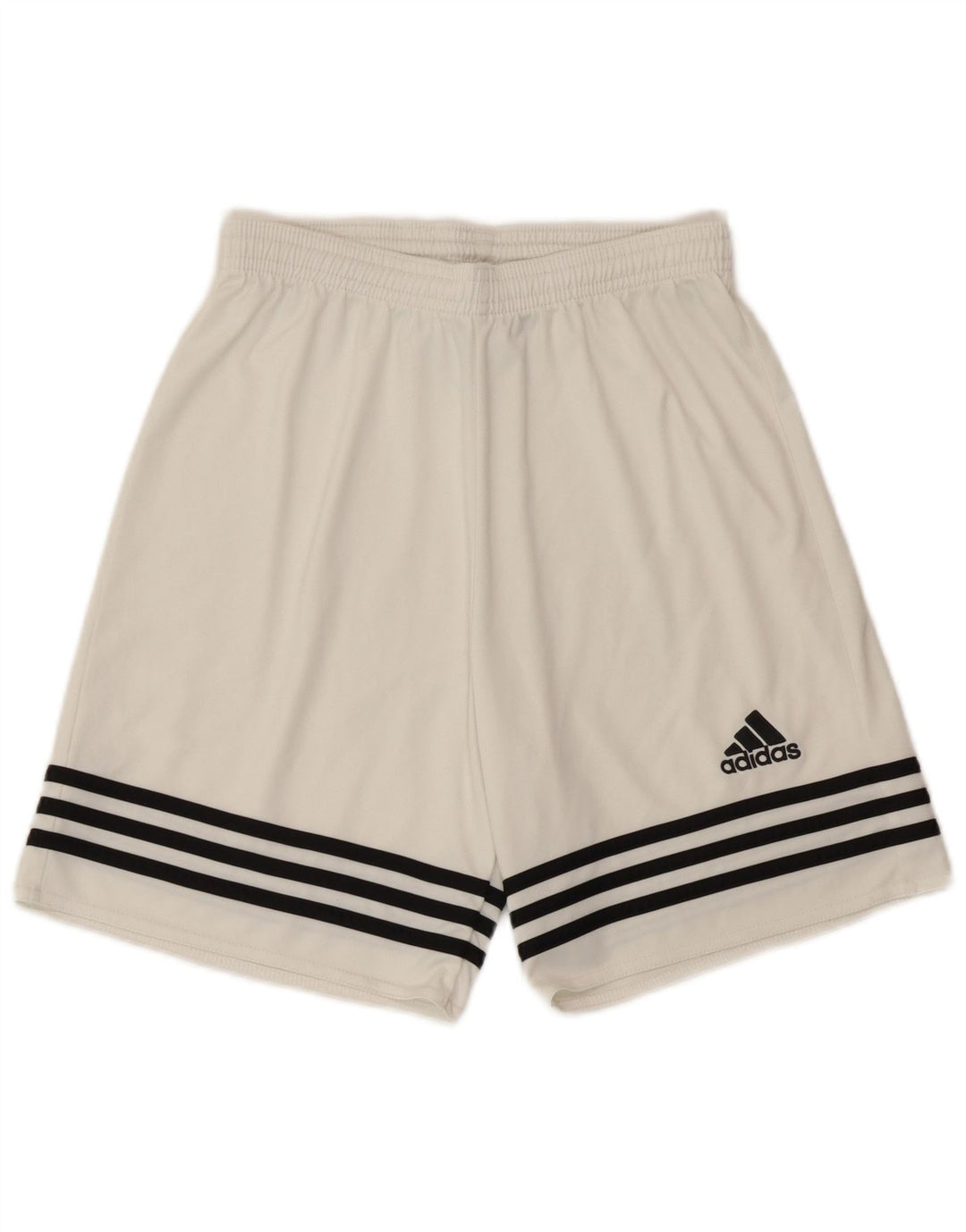 Męskie spodenki sportowe Adidas Climalite, małe, białe, poliestrowe