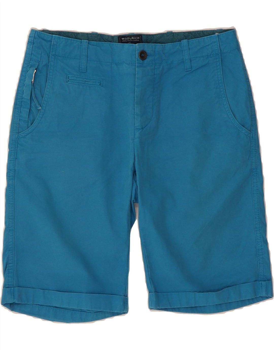 WOOLRICH Mens Casual Shorts W31 Medium  Blue Cotton Vintage Woolrich and Second-Hand Woolrich from Messina Hembry 