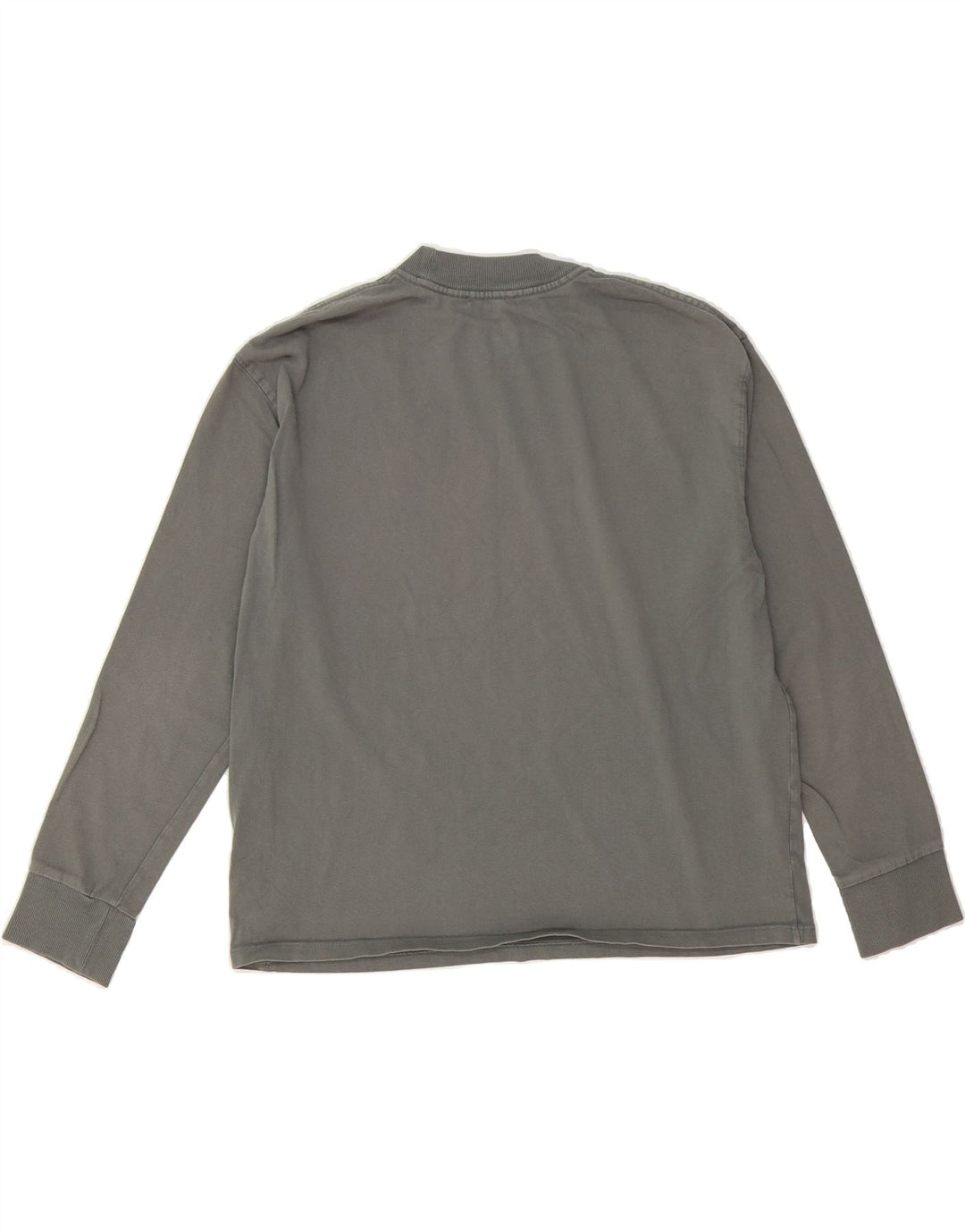 ZARA Womens Oversized Top Long Sleeve UK 10 Small Grey Cotton Vintage Zara and Second-Hand Zara from Messina Hembry 