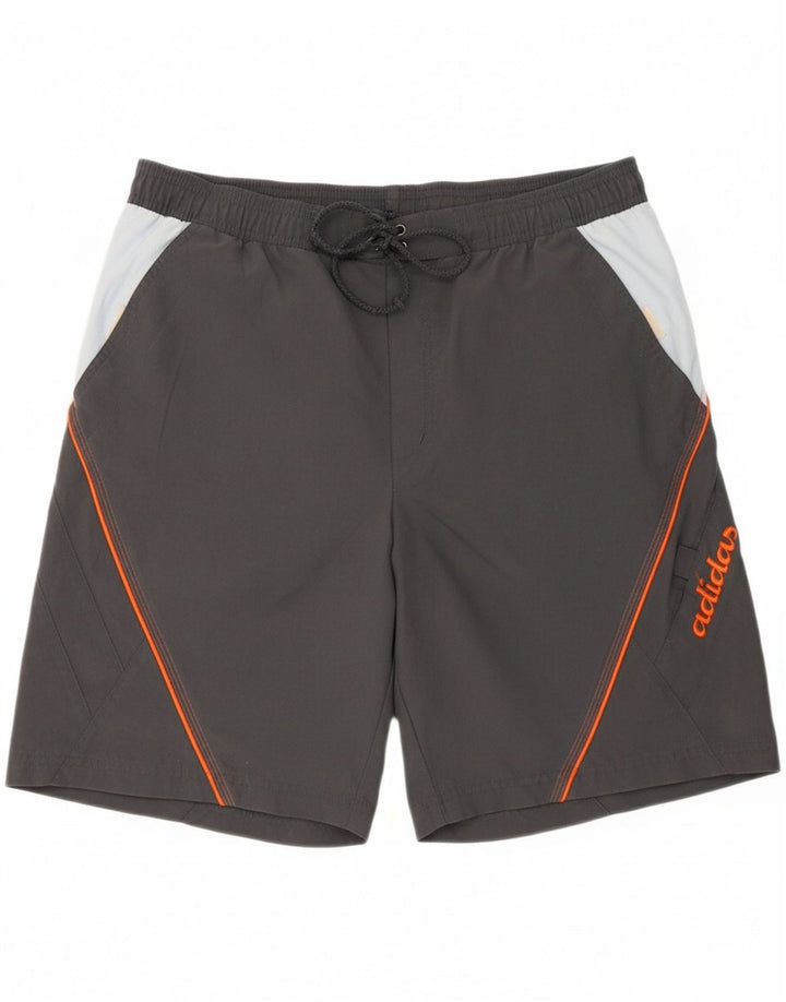 ADIDAS Mens Swimming Shorts Medium  Grey Colourblock Polyester Vintage Adidas and Second-Hand Adidas from Messina Hembry 