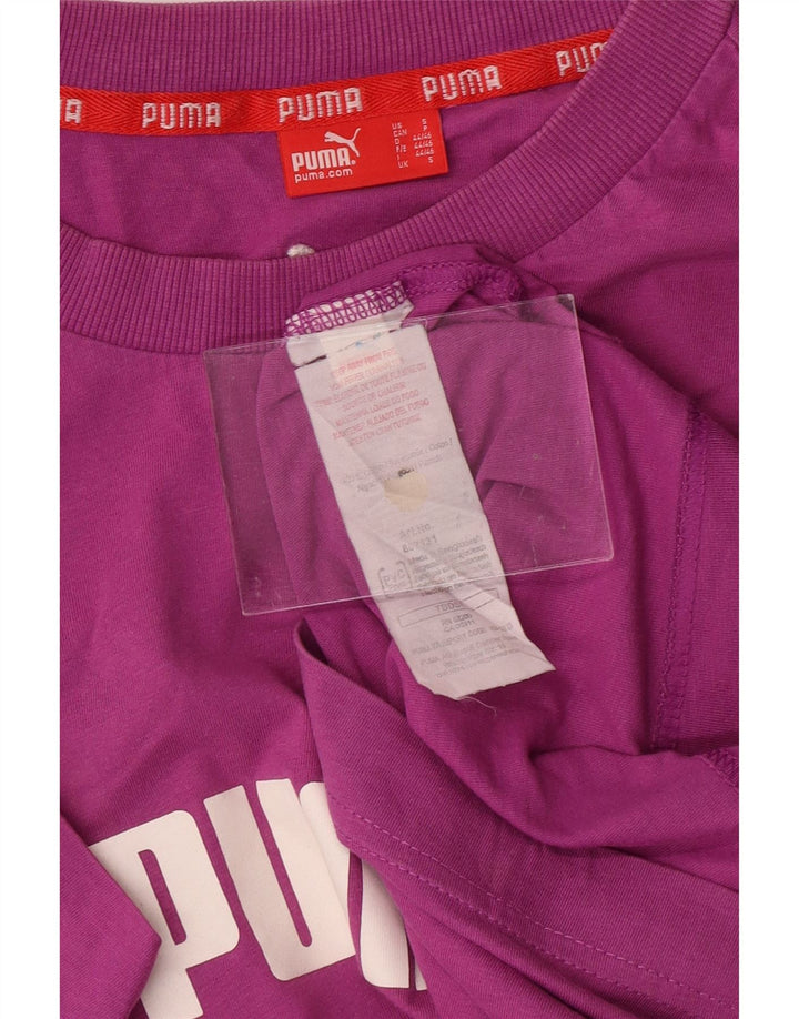 PUMA Mens Graphic T-Shirt Top Small Pink Cotton Vintage Puma and Second-Hand Puma from Messina Hembry 