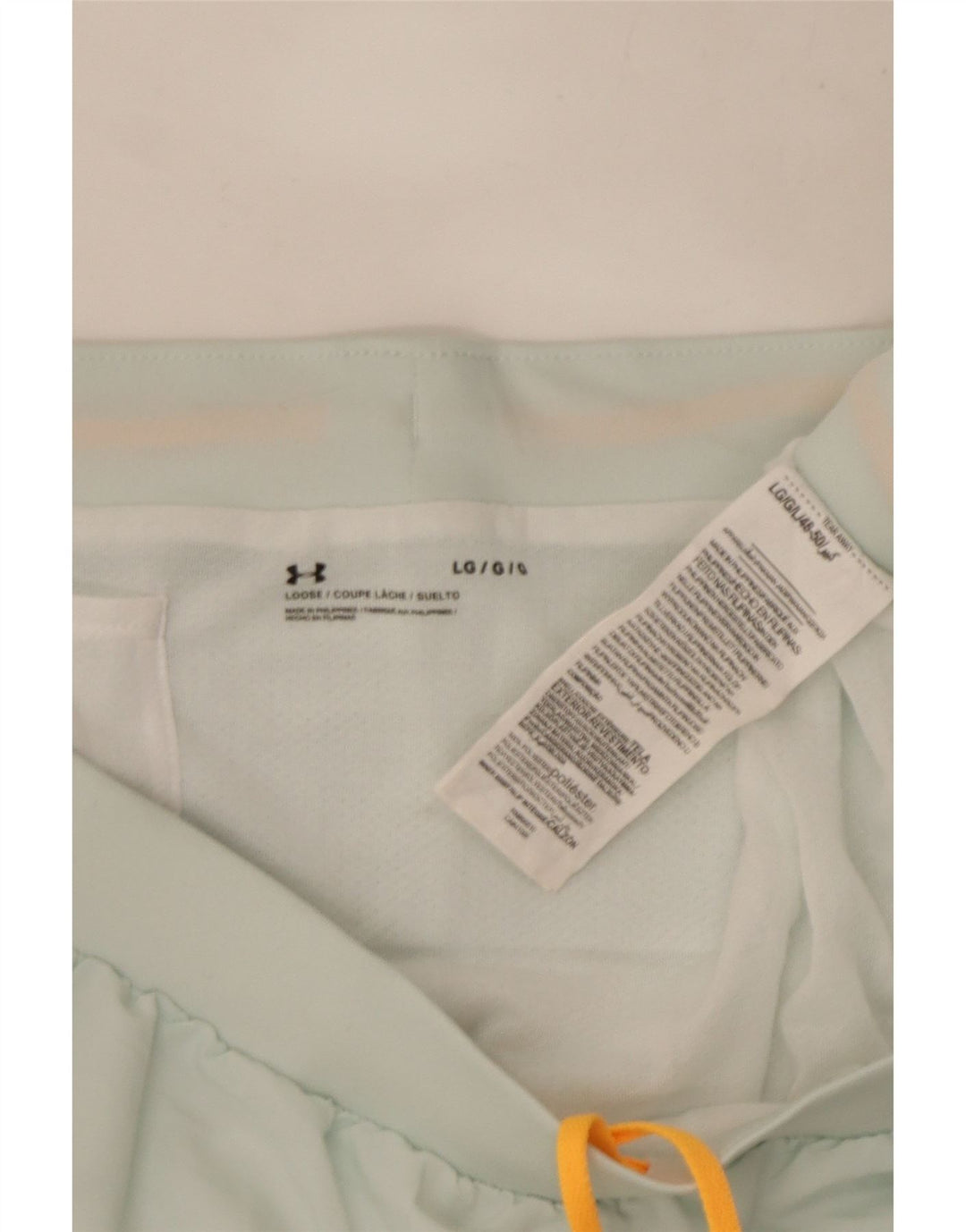 Damskie spodenki sportowe UNDER ARMOUR UK 14, duże, niebieskie, poliestrowe
