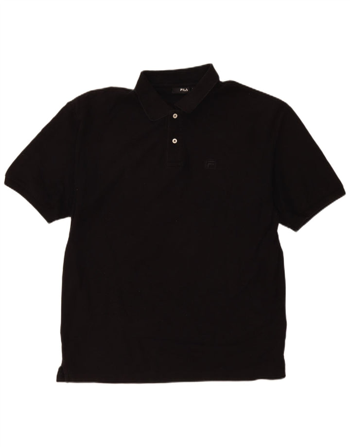 Męska koszulka polo Fila XL, czarna, bawełniana