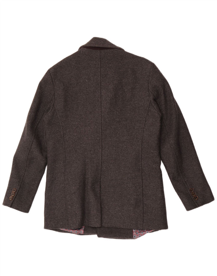 Płaszcz męski Ted Baker, rozmiar 3, średnioszary, wełniany