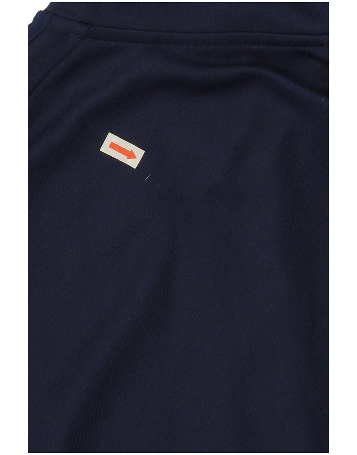 Adidas Męskie Climalite Zip Neck Pullover Dres Top Mały Granatowy