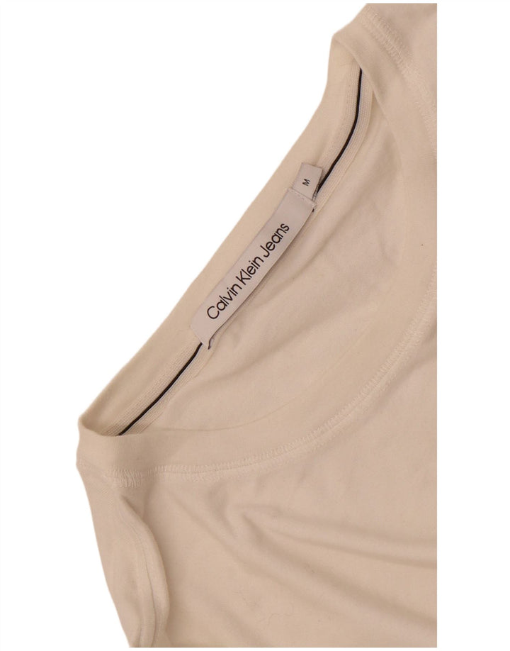 Męska koszulka graficzna Calvin Klein Jeans Top Medium Off White