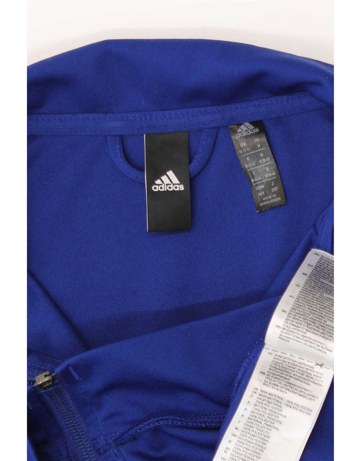 Damska bluza dresowa Adidas UK 12/14 Średni niebieski poliester