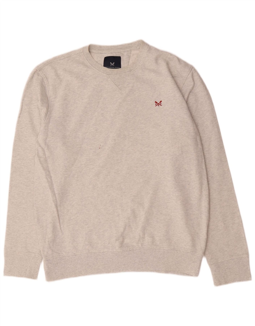 Crew Clothing Męska bluza z kapturem XL, szara, nakrapiana bawełna