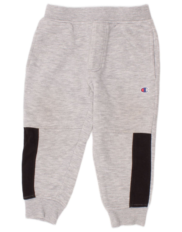 Spodnie dresowe dla chłopców Champion Baby Joggers 18-24 miesięcy, szare, z blokami kolorów