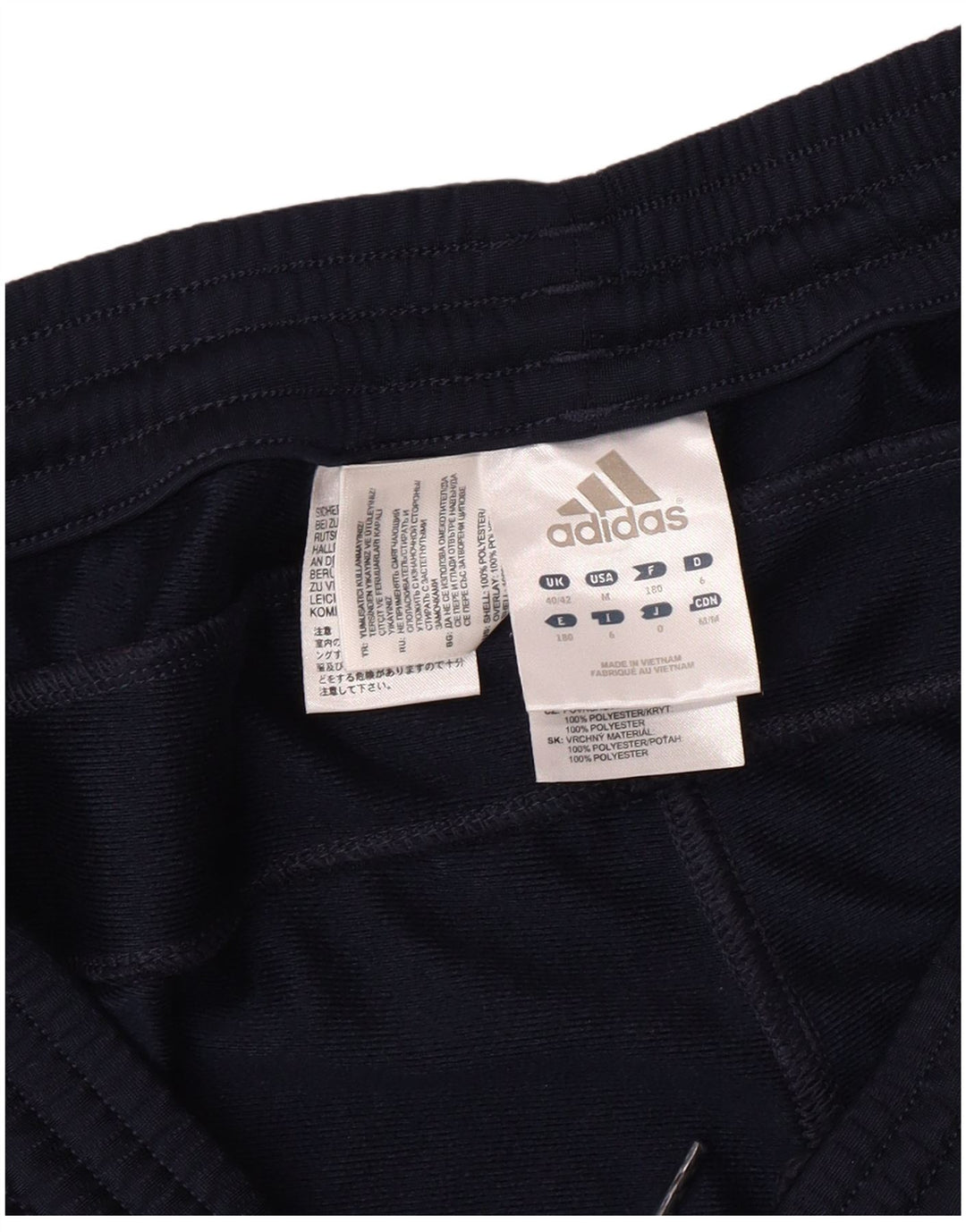 Męskie spodnie dresowe ADIDAS Joggers UK 40/42 Średni granatowy poliester