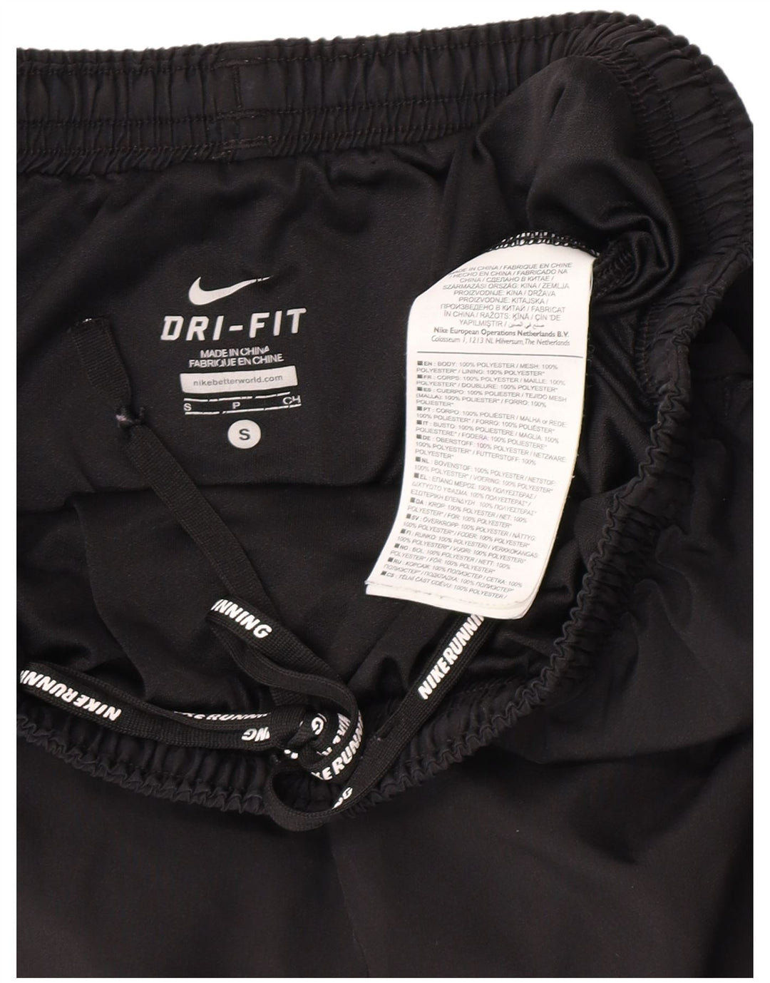 Męskie spodenki sportowe Nike Dri Fit, małe, czarne, poliestrowe
