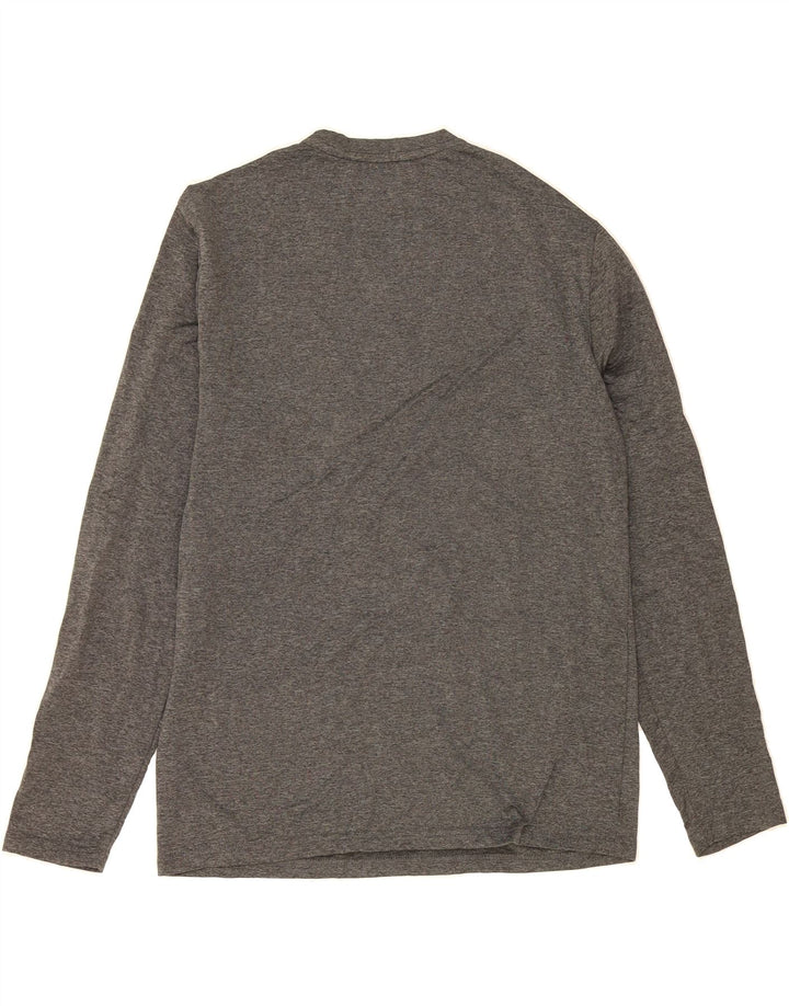 EDDIE BAUER Mens Top Long Sleeve Medium Grey Polyester Vintage Eddie Bauer and Second-Hand Eddie Bauer from Messina Hembry 