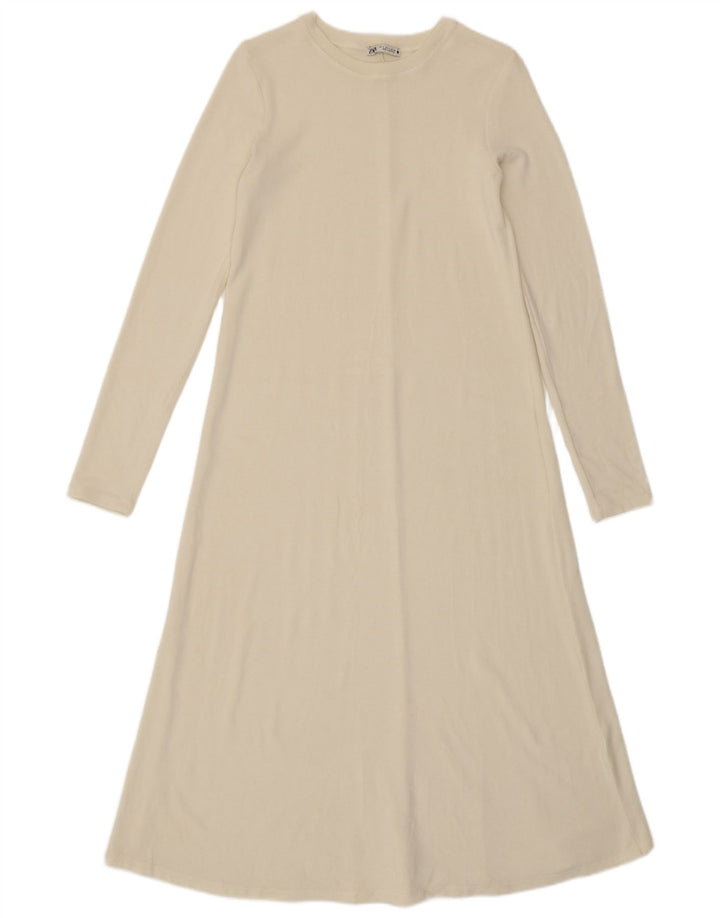 Sukienka damska Zara Maxi Jumper UK 10 Small White