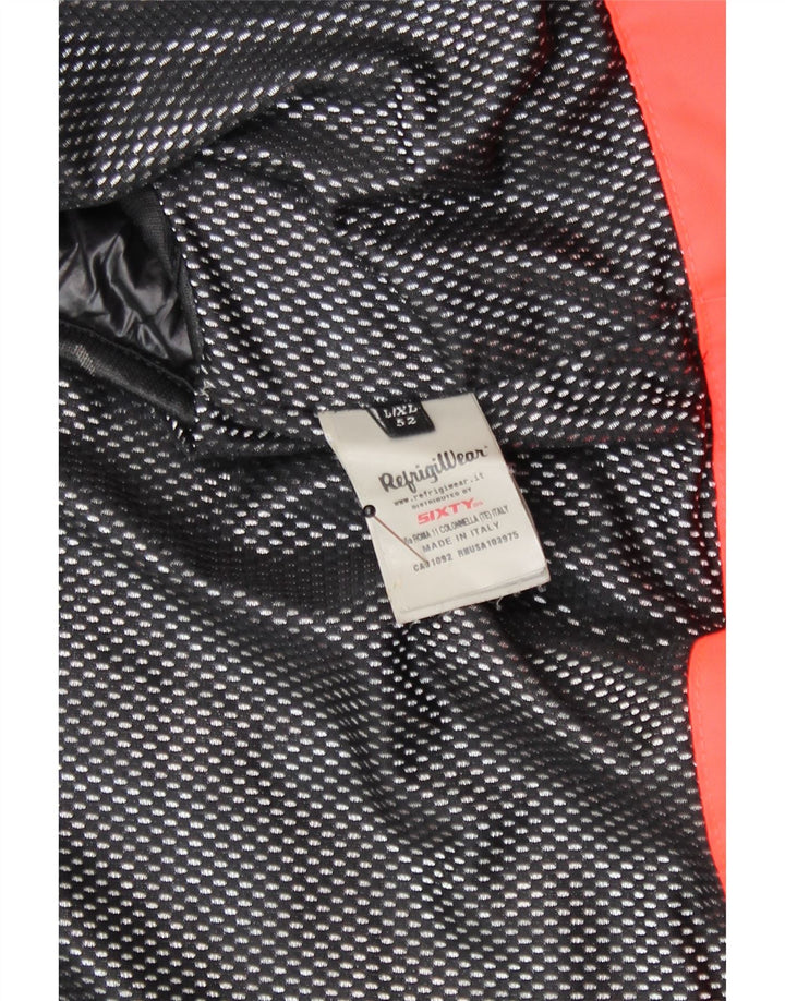 Refrigiwear Męski płaszcz z kapturem Sixty UK 40, duży, czarny poliamid