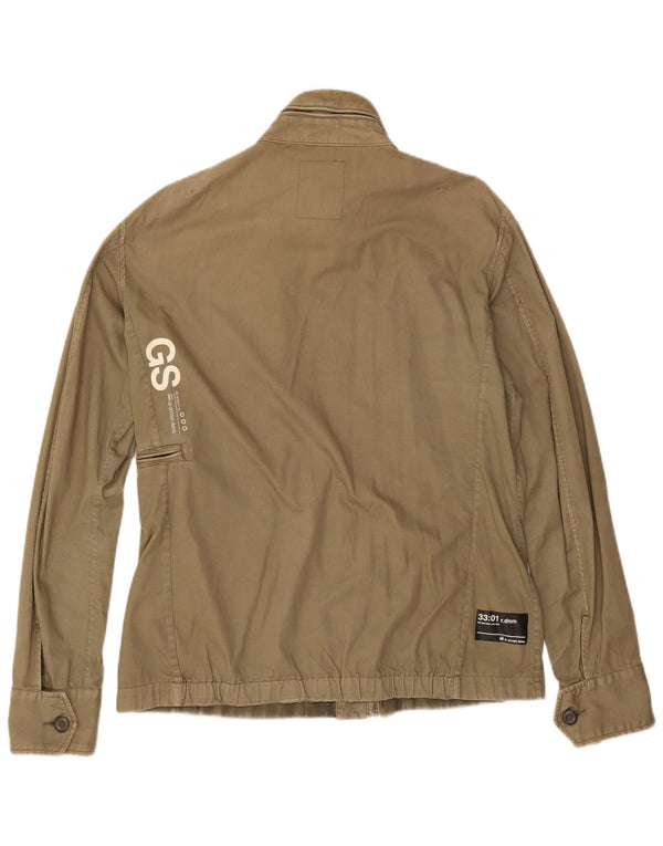 Męska graficzna kurtka wojskowa G-Star UK 42 XL, bawełniana khaki