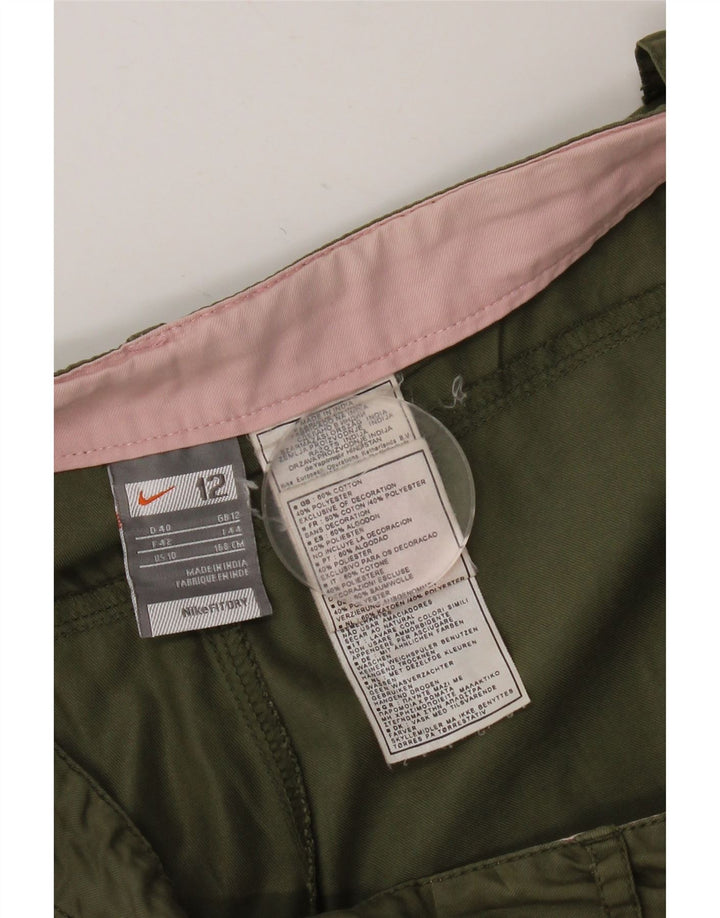 Damskie spodenki chino Nike UK 12 Medium W32, bawełna khaki