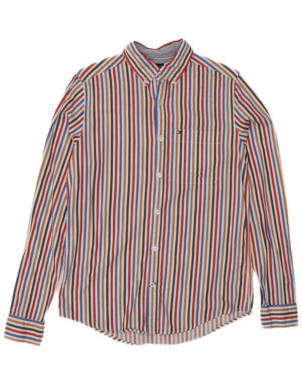 Męska koszula slim fit Tommy Hilfiger XS w kolorowe paski, bawełniana