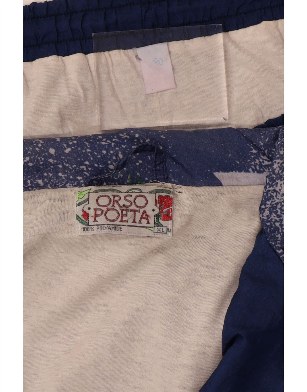 ORSO POETA Męski dres XL, granatowy, geometryczny, poliamid