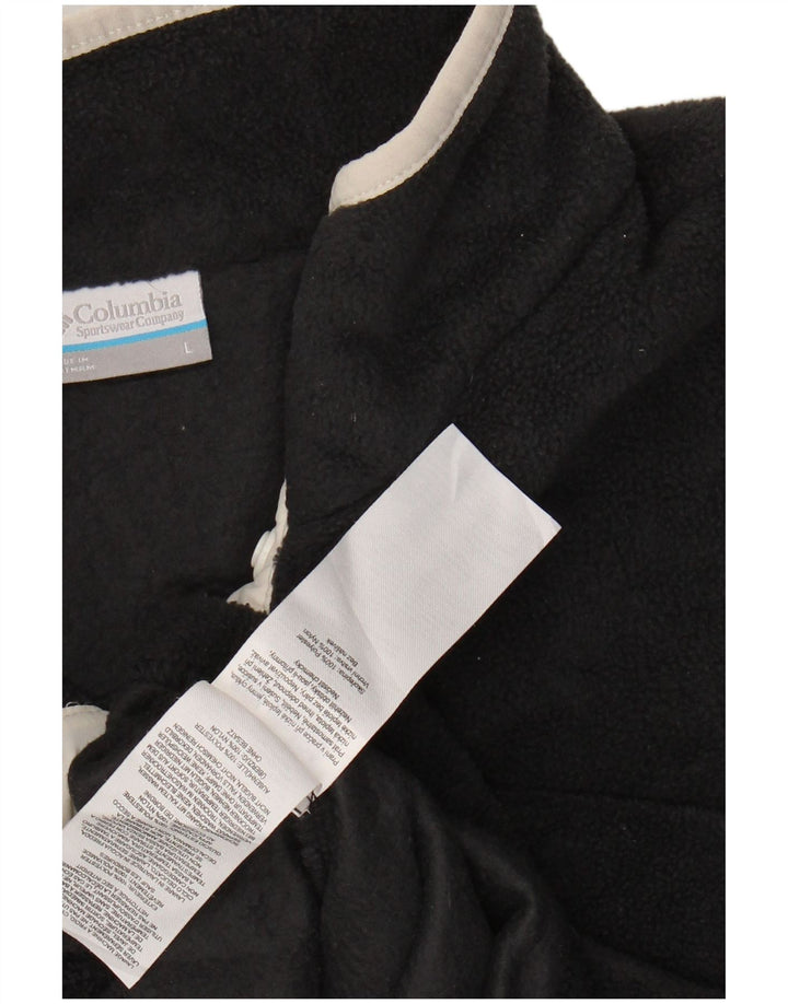 Damski sweter polarowy COLUMBIA z kołnierzykiem, UK 16, duży, szary poliester