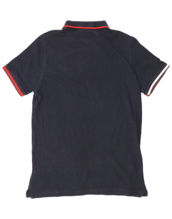 Męska koszulka polo Tommy Hilfiger, duża, granatowa, bawełniana