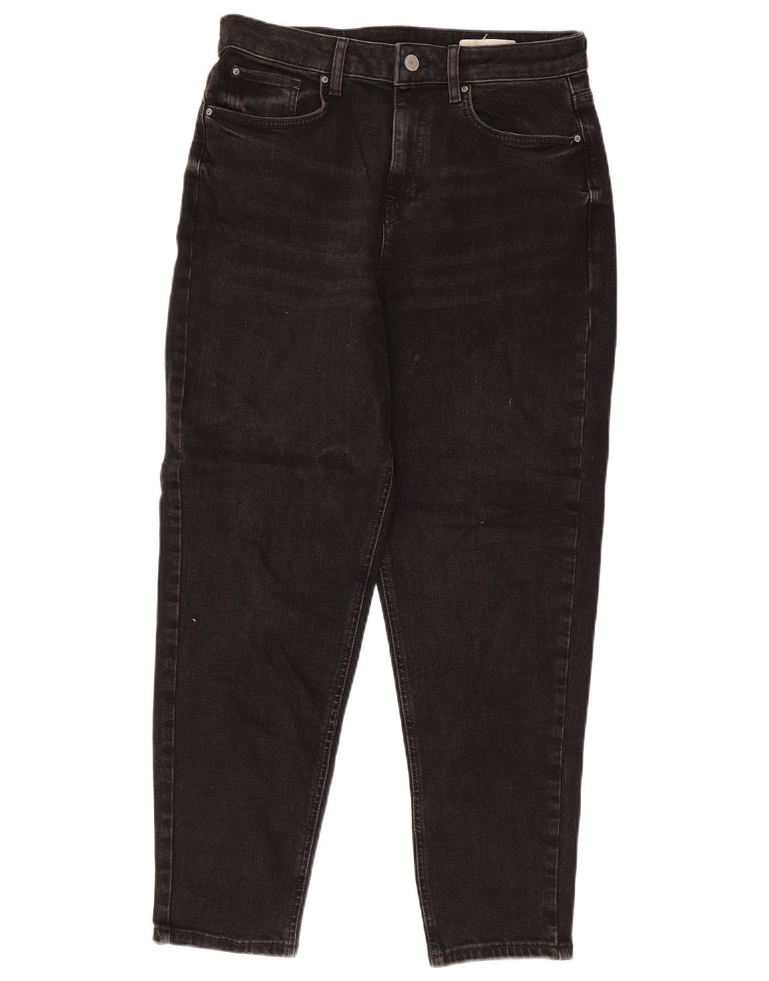 Marks & Spencer Damskie jeansy Mom Tapered UK 12 Medium W30 L27 Czarne