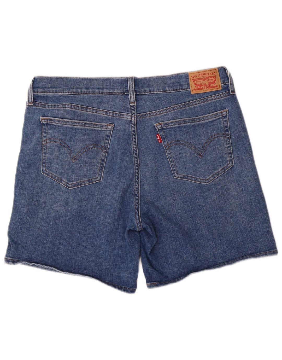 Damskie spodenki jeansowe Levi's W30 Średni niebieski, bawełniany