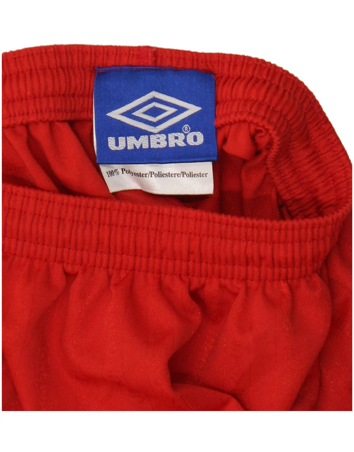 Męskie spodenki sportowe Umbro, małe, czerwone, poliestrowe