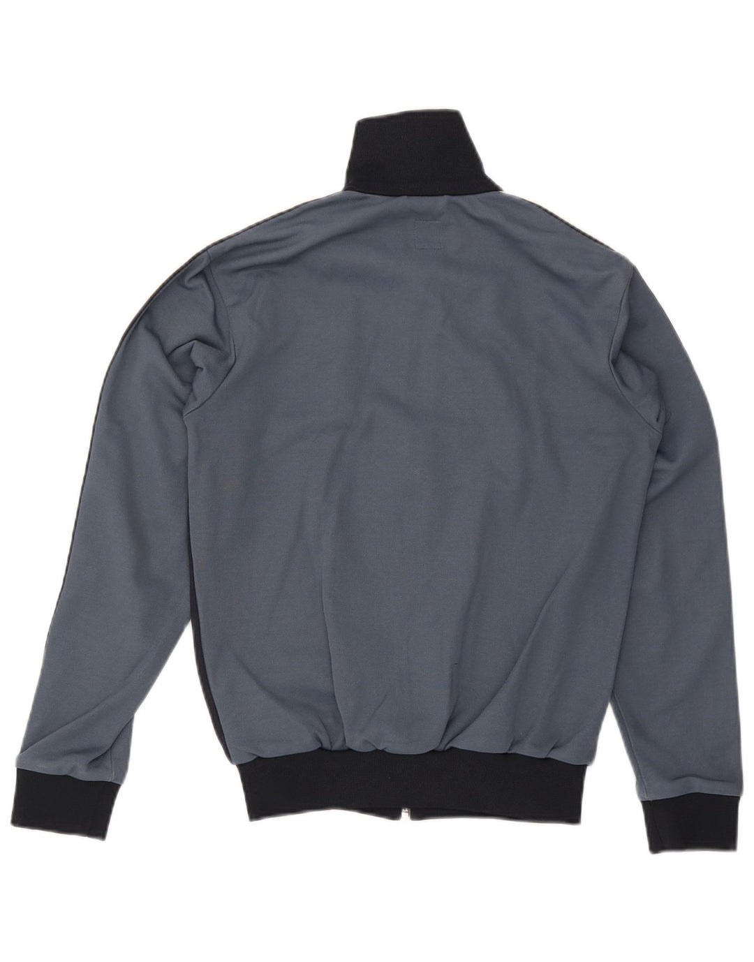 Adidas Męska bluza dresowa, mała, granatowa, z blokami kolorów, bawełniana
