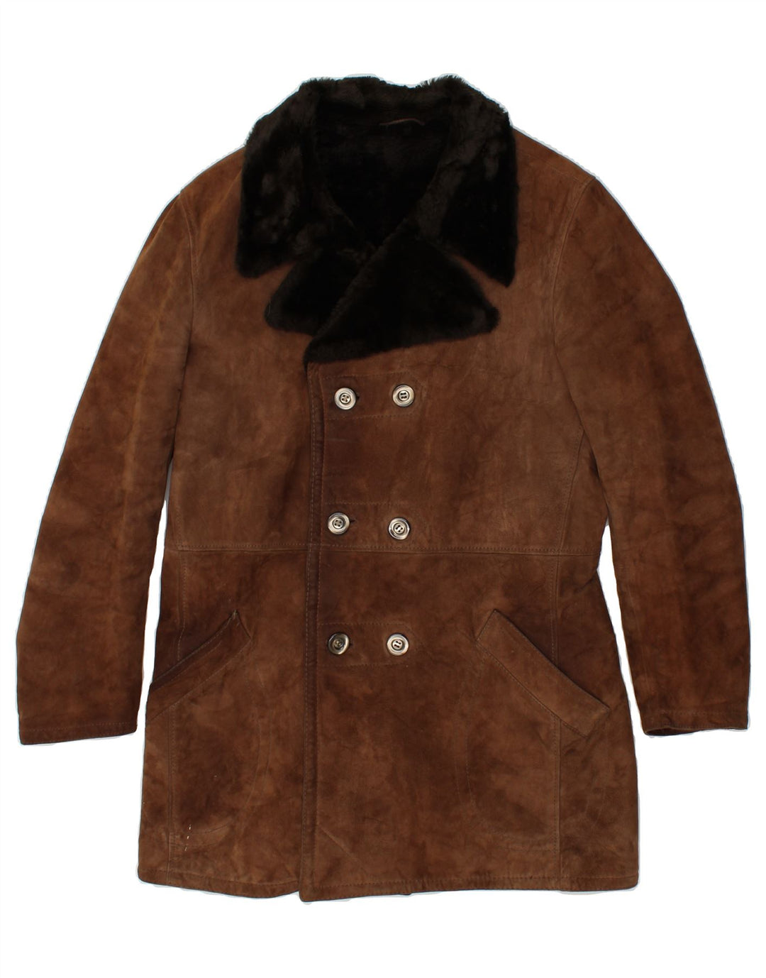 Płaszcz damski VINTAGE IT 52 2XL brązowy