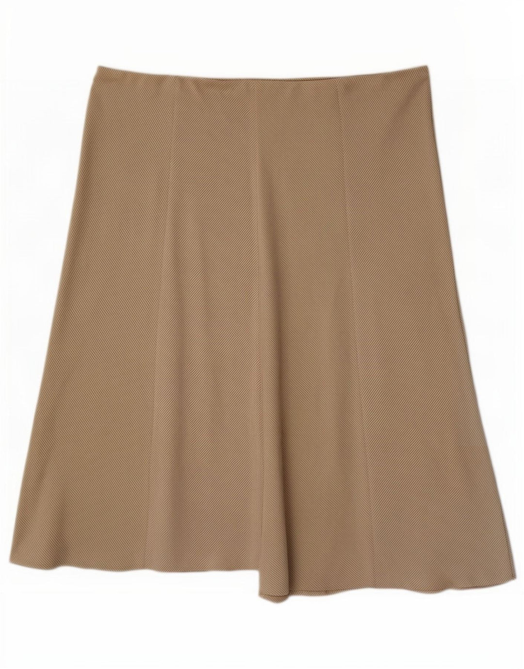 Marks & Spencer Rozkloszowana spódnica damska UK 18 XL W38 Beżowa kratka wiskoza