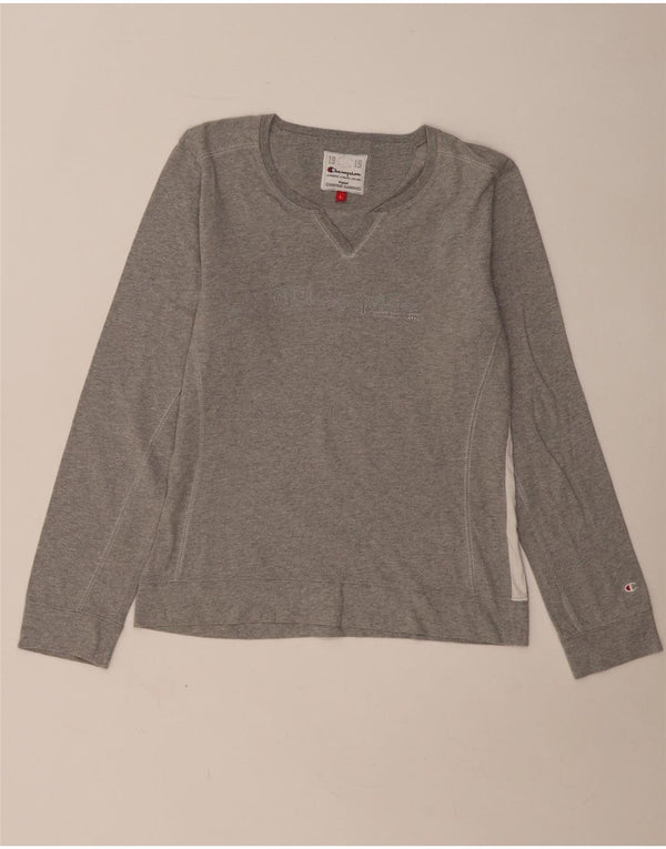 Koszulka Champion Womens Heritage Classics Graphic Top z długim rękawem UK 14, duża, szara