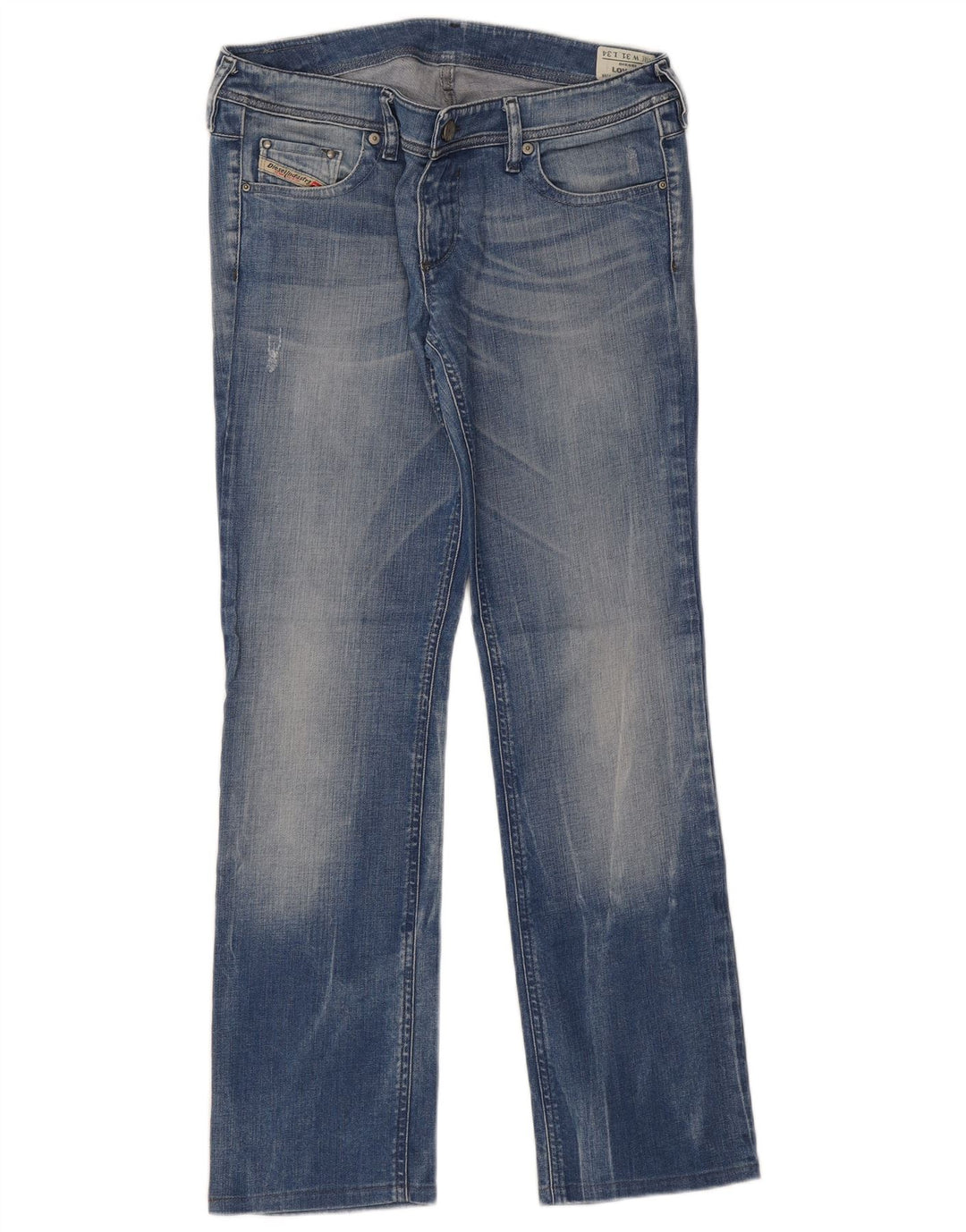 Damskie jeansy Diesel Lowky Straight W31 L29 Niebieskie bawełniane