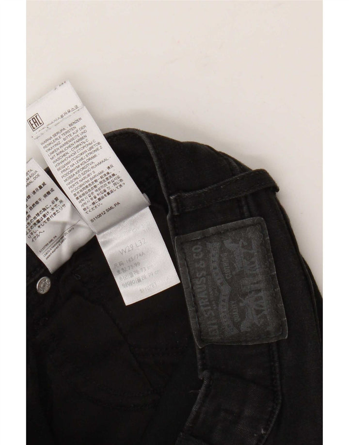 Damskie dżinsy Levi's 314 Shaping Straight W29 L32 Czarna bawełna