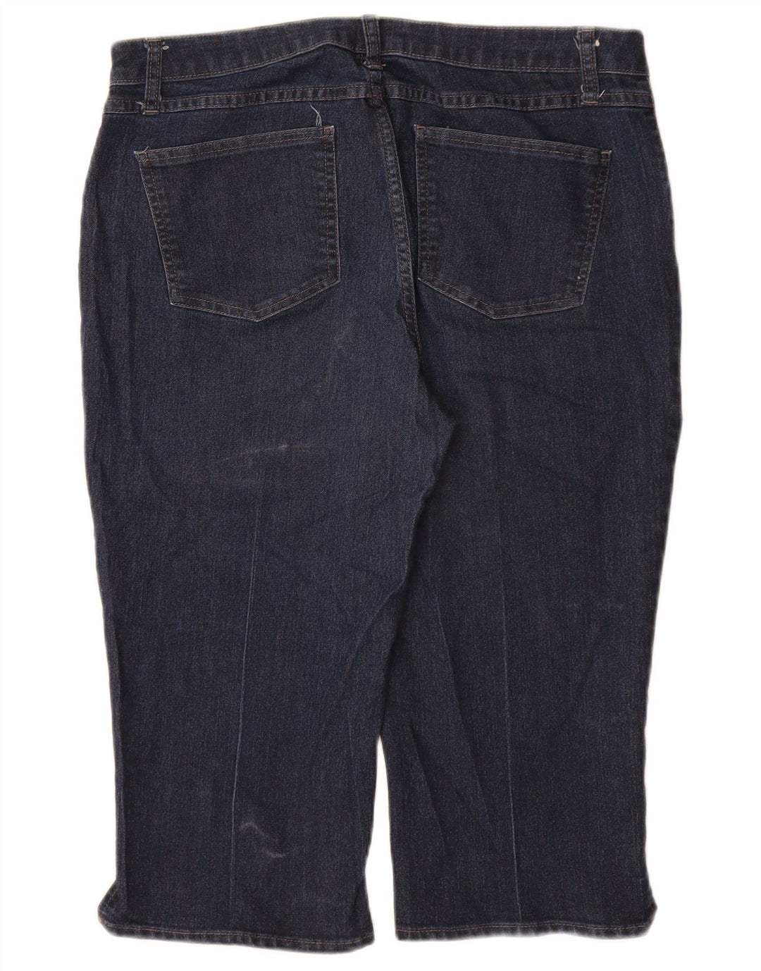 Damskie jeansy Capri LEE Riders Mid Rise US 14 Large W34 L19 Granatowe