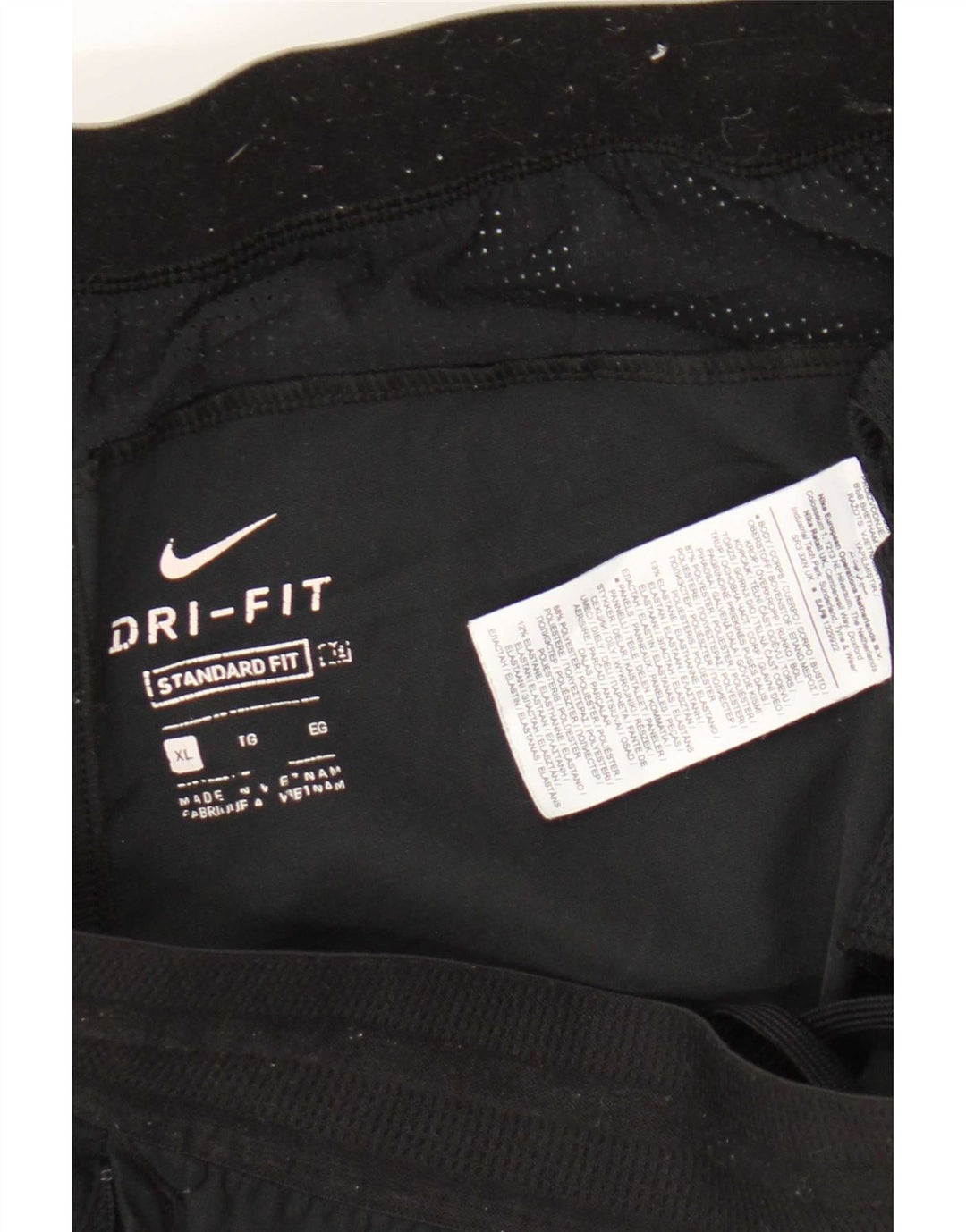 Męskie spodenki sportowe Nike Dri Fit Standard Fit XL, czarne, poliestrowe