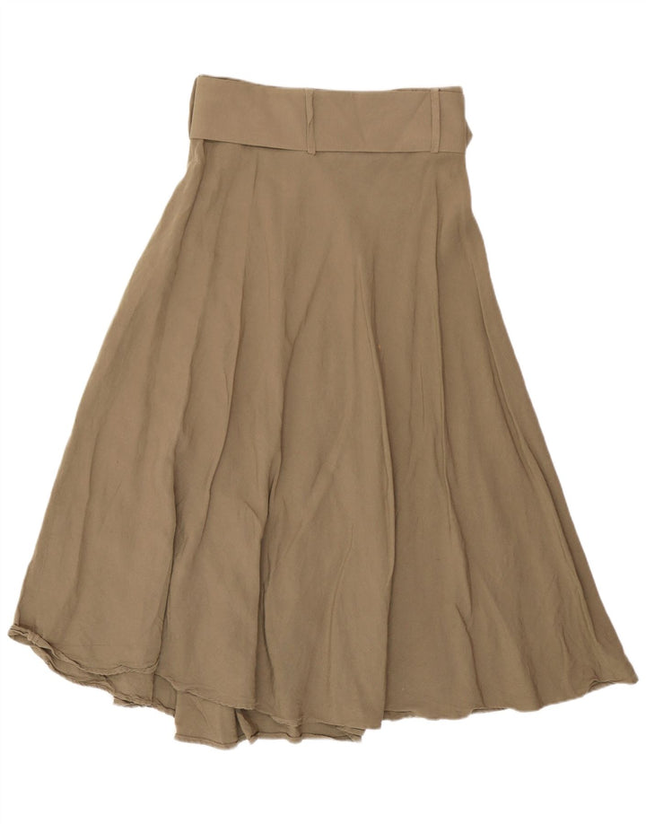 Spódnica damska Zara rozkloszowana, średnia W28 khaki