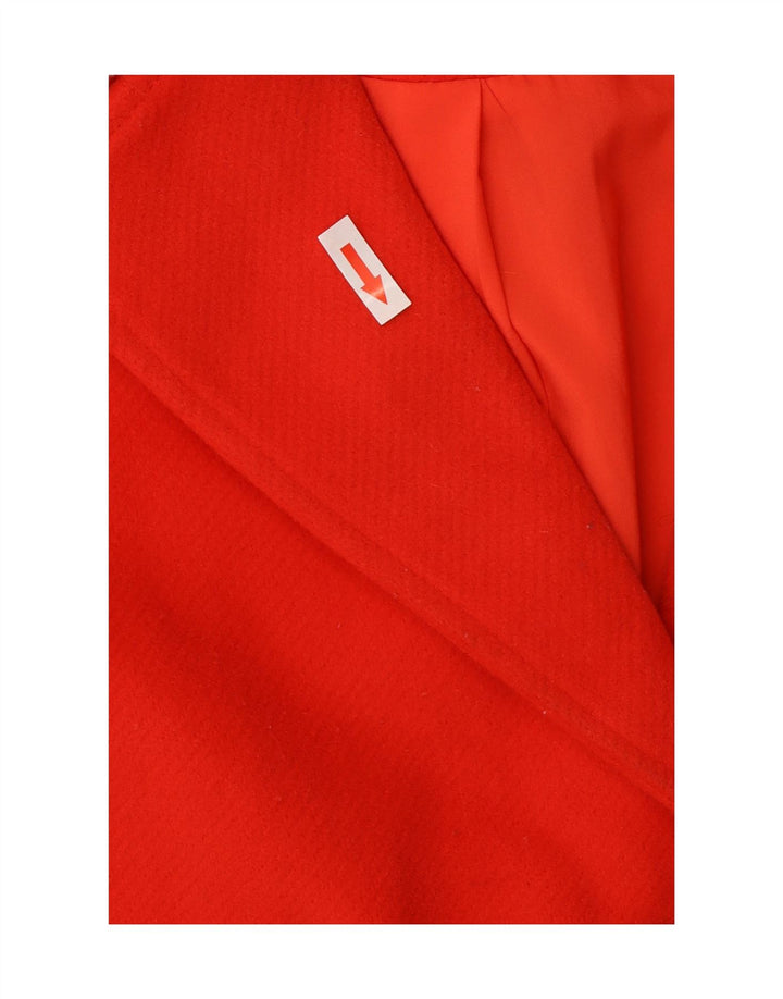 Marks & Spencer Damski płaszcz oversize UK 10, mały, czerwony, poliester