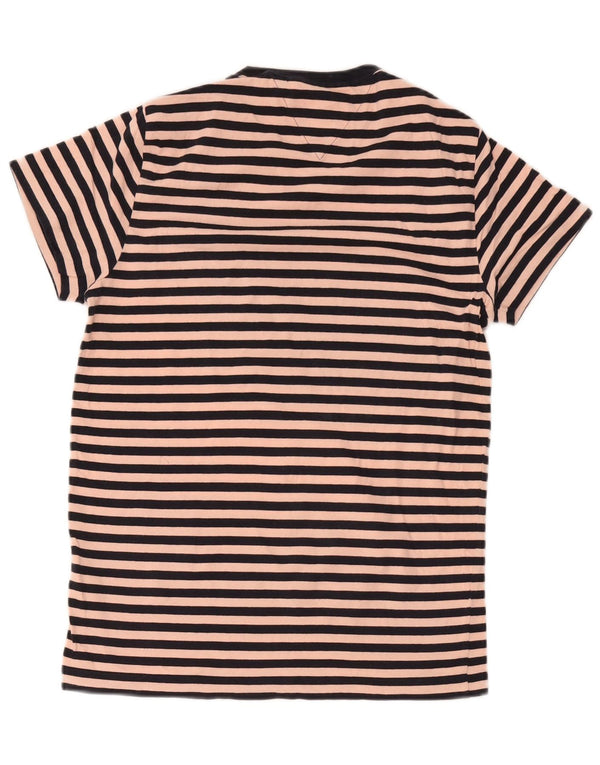 Damska sukienka t-shirtowa Tommy Hilfiger Slim Fit UK 10 w małe różowe paski