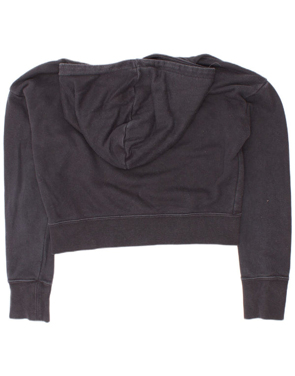 Dziewczęca bluza z kapturem Nike Crop Graphic Standard Fit, 10-11 lat, średnia czarna