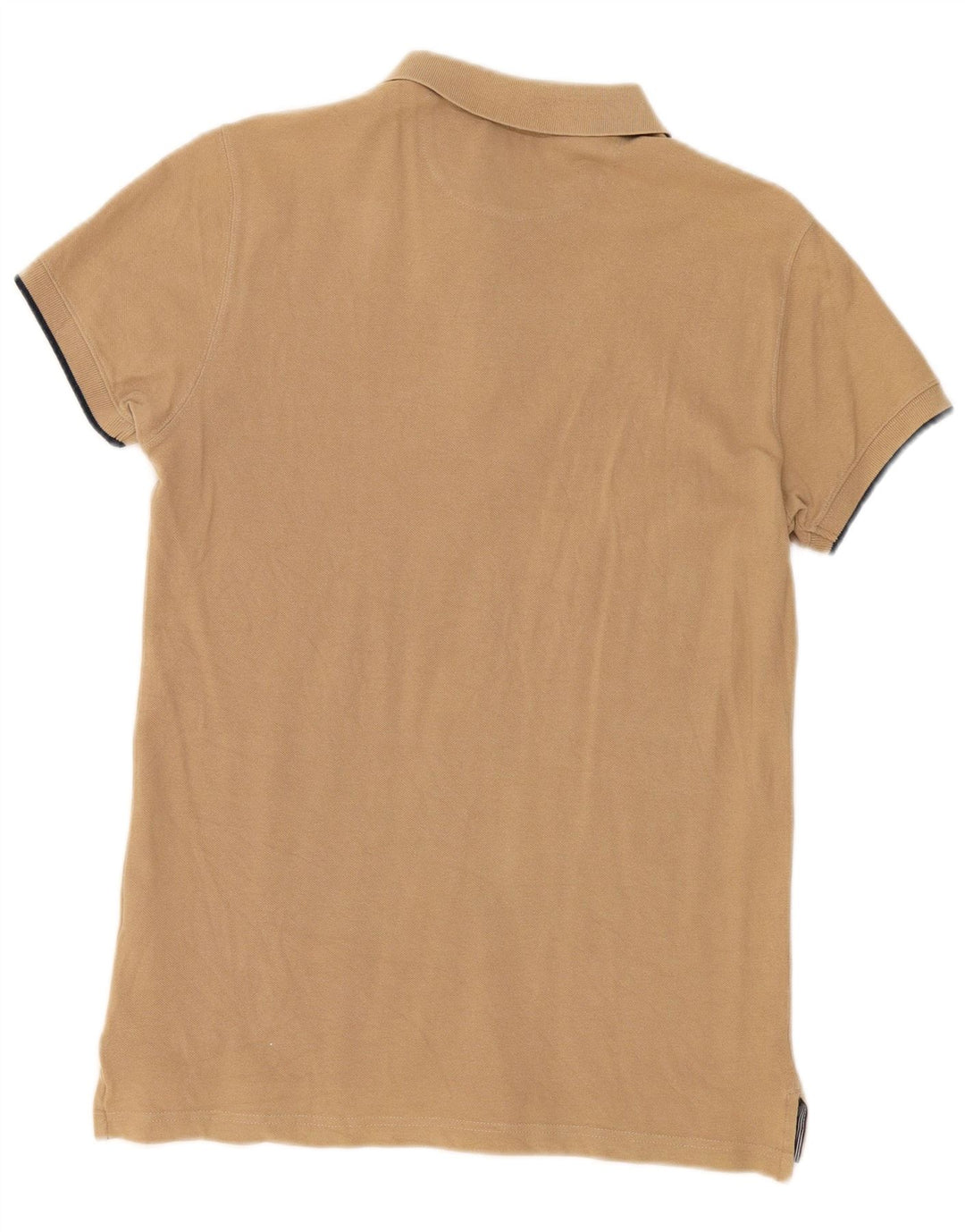 Męska koszulka polo Massimo Dutti o dopasowanym kroju, średnio beżowa, bawełniana