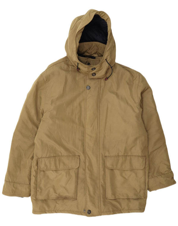 Męska kurtka parka z kapturem Navigare UK 44 2XL Khaki Poliester