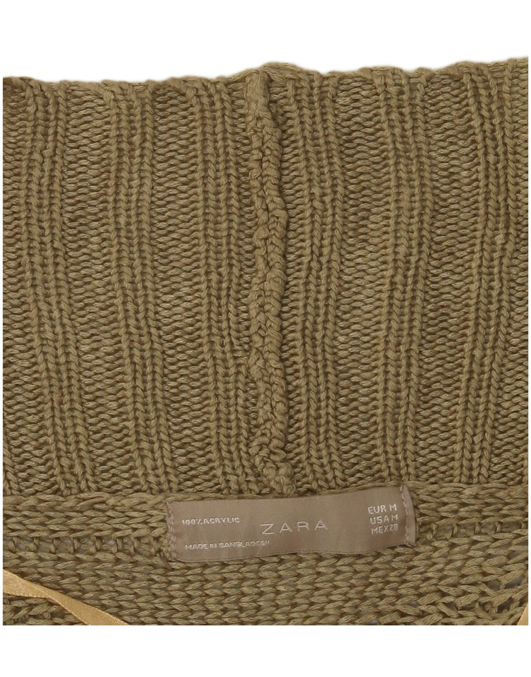 Sweter damski Zara Batwing Poncho Cardigan UK 14 Medium Khaki