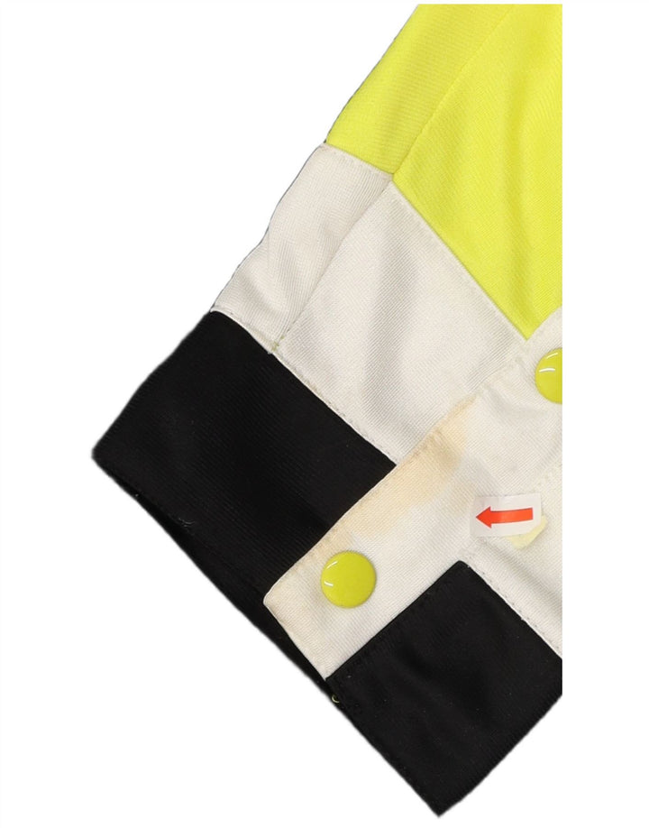 Męska kurtka dresowa CHAMPION z grafiką, mała, czarna, z blokami kolorów