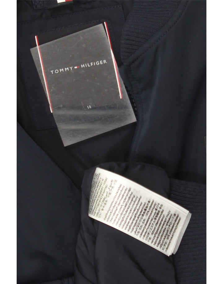 TOMMY HILFIGER Chłopięca kurtka bomberka 13-14 lat Granatowa, poliestrowa