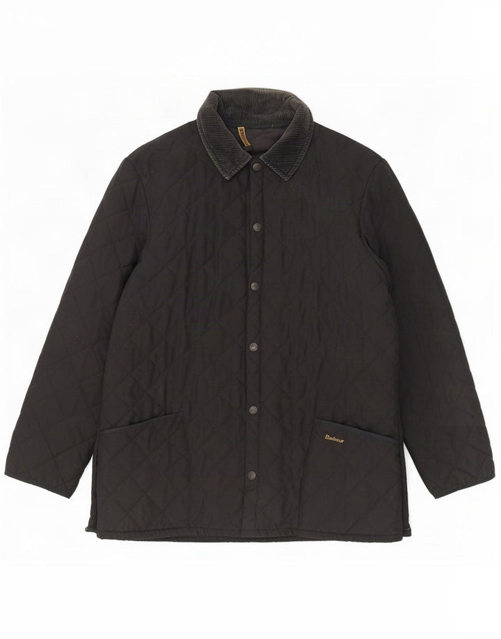 Męska pikowana kurtka Barbour UK 40, duża, granatowa