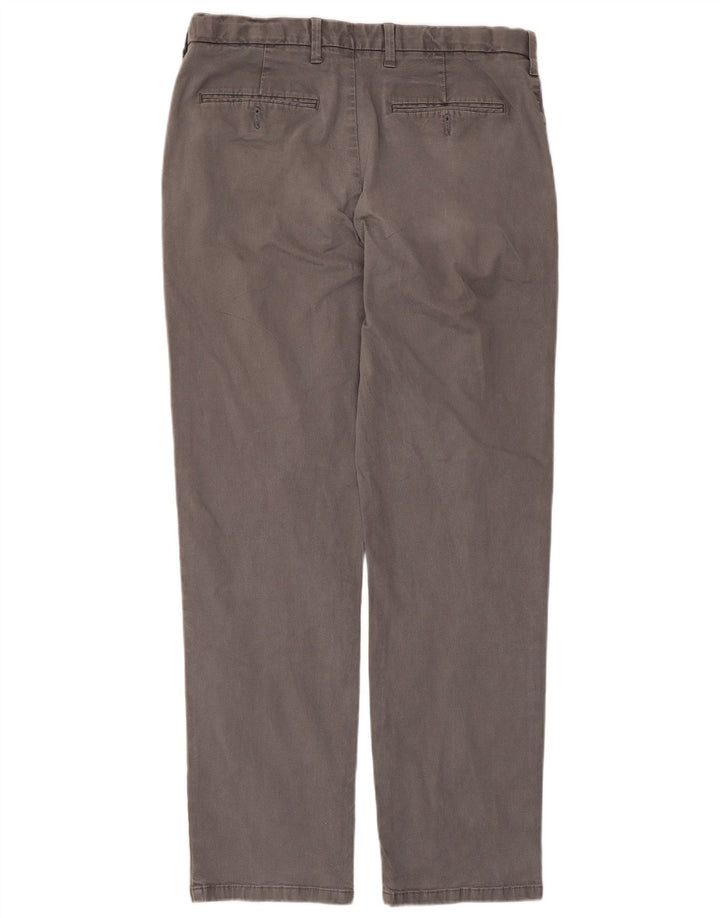 Męskie spodnie typu chino Regular Marks & Spencer W34 L31 Szara bawełna