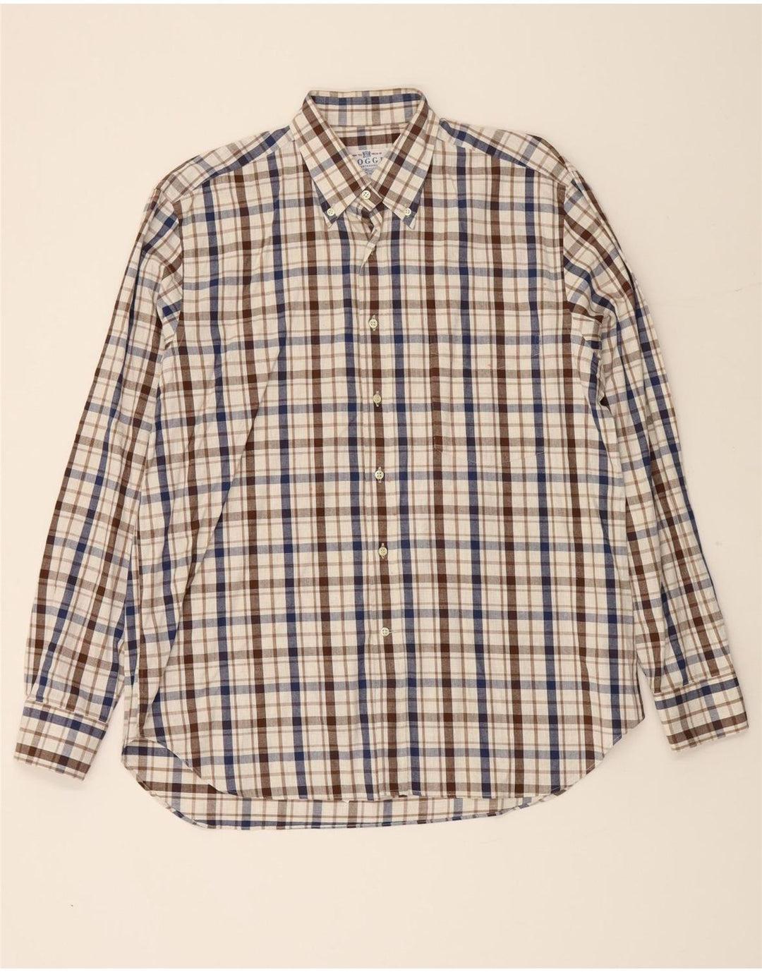 BOGGI Mens Shirt Size 41 16 Large Multicoloured Check Cotton