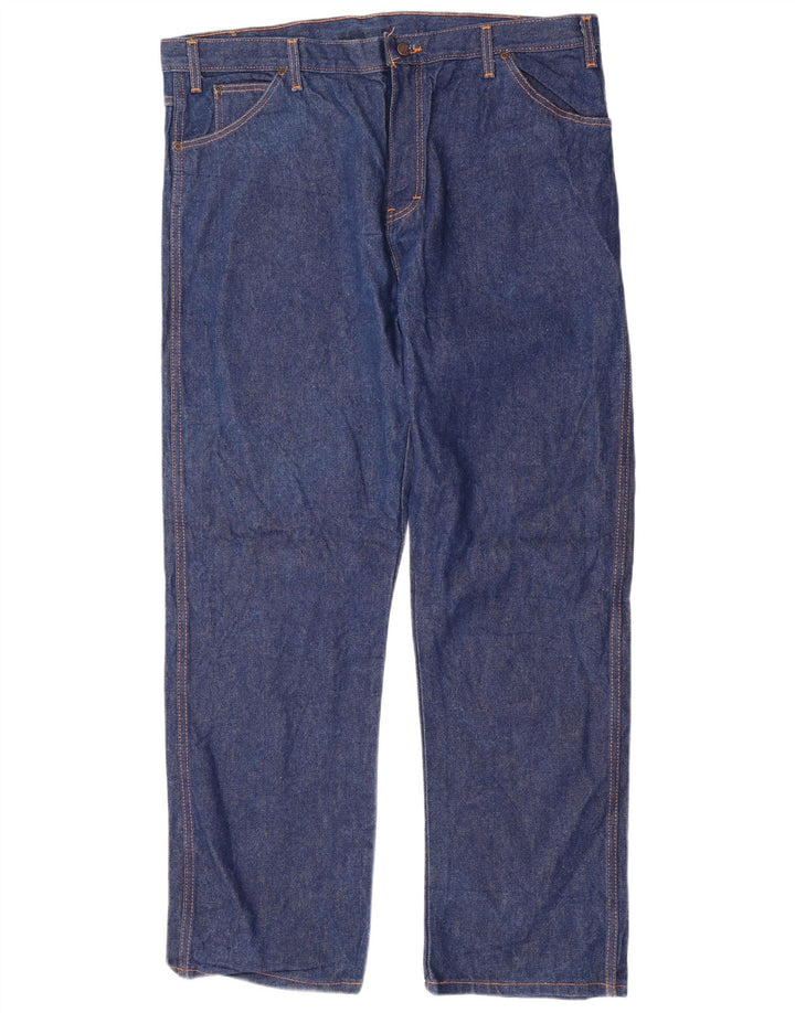 Męskie proste dżinsy DICKIES o regularnym kroju W42 L34, niebieska bawełna