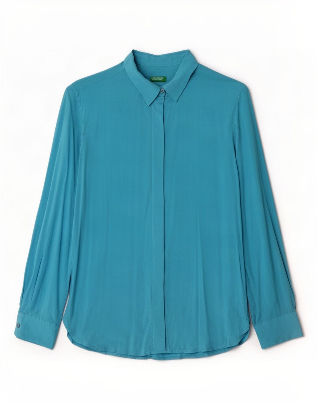 Koszula damska Benetton UK 10 Small Blue wiskoza